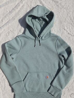 Women's Carhartt Pullover Hoodie in Seafoam